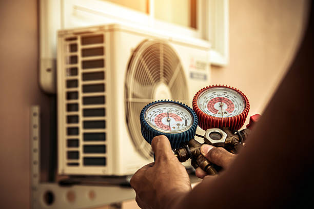 Professional Ductwork Repair technician working in Brighton, MA